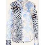 Hellblaue Lilienfels Tunika-Blusen aus Seide für Damen Größe XS 
