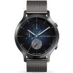 Lilienthal Berlin, Chronograph Meteorite III mit Armband Mesh Anthracite