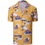 LILLIWEEN Cliff Booth T-Shirt, Hawaii-Hemd, lässig, kurzärmelig, Typ D, Klein