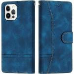 Blaue Retro iPhone 12 Hüllen Art: Flip Cases mit Bildern klappbar mini 