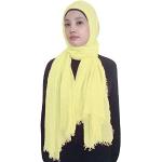 Gelbe Elegante Crinkle-Schals für Damen Einheitsgröße 