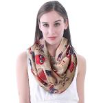 Beige Schlauchschals & Loop-Schals für Damen Einheitsgröße für den für den Herbst 
