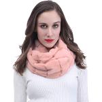 Altrosa Elegante Schlauchschals & Loop-Schals aus Kunstfell für Damen Einheitsgröße für den für den Winter 