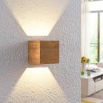 Reduzierte Skandinavische Lindby Rechteckige LED Wandleuchten aus Holz 
