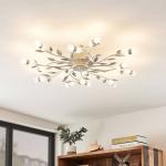 Reduzierte Weiße Landhausstil Lindby LED-Deckenleuchten aus Metall 