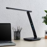 Reduzierte Schwarze Moderne Lindby Schreibtischlampen aus Kunststoff 