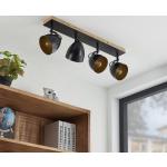 LED Deckenstrahler Deckenstrahler online & aus kaufen Schwarze Holz günstig