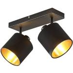 Schwarze Moderne Lampenwelt Deckenstrahler & LED Deckenstrahler aus Textil schwenkbar E14 