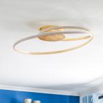 Reduzierte Goldene Moderne Lindby Runde LED-Deckenleuchten aus Messing 