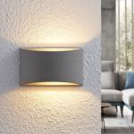 Reduzierte Graue Moderne Lindby Halbrunde Wandlampen & Wandleuchten aus Beton 