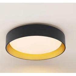 Lindby Gracjan LED-Deckenleuchte CCT schwarz gold