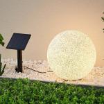 Reduzierte Graue Moderne Lindby Solar Gartenstecker aus Kunststoff Farbwechsel | RGB 