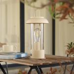 Reduzierte Cremefarbene Moderne Lindby Tischlampen & Tischleuchten aus Metall 