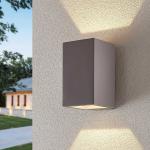 Reduzierte Graue Moderne Lindby Runde LED Wandlampen aus Beton 