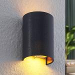 Reduzierte Schwarze Moderne Lindby Halbrunde Wandlampen & Wandleuchten aus Textil 