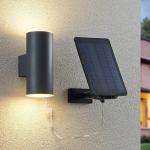 Reduzierte Schwarze Moderne Lindby Außenwandleuchten & Außenwandlampen aus Edelstahl 