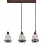 Braune Antike Lampenwelt Pendelleuchten & Pendellampen aus Glas E27 