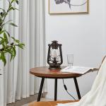Reduzierte Braune Antike Lindby Tischlampen & Tischleuchten aus Metall 