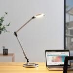 Reduzierte Graue Moderne Lindby Runde LED Tischleuchten & LED Tischlampen aus Kunststoff dimmbar 