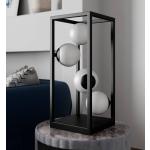 Reduzierte Schwarze Moderne Lindby Tischleuchten Kugel satiniert aus Glas 
