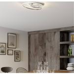 Reduzierte Silberne Moderne Lindby Ovale Dimmbare LED Deckenleuchten aus Metall 