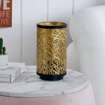 Reduzierte Goldene Landhausstil Lindby Tischlampen & Tischleuchten aus Textil 