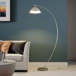 Reduzierte Graue Moderne Lindby Dimmbare Bogenlampen aus Aluminium 