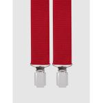 Rote Lindenmann Clip-Hosenträger aus Polyester für Herren Einheitsgröße 