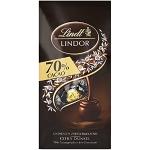 Lindt Lindor Edelbitter Schokoladenkugeln mit 70 % Kakao (ca. 10 Kugeln), 4 x 136 g