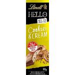 Lindt Schokolade HELLO Cookies & Cream, Promotion | 6 x 100 g Tafel | Vollmilch-Schokolade mit Keks- & Sahnecrème-Füllung | Schokoladentafel | Schokoladengeschenk