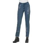 LINEA TESINI by Heine Gerade Jeans (1-tlg), blau, blue-bleached