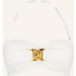 Goldene Lingadore Bandeau Bikinitops Metallic ohne Bügel für Damen Größe M 