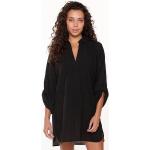 Schwarze Lingadore Tunika-Kleider aus Baumwolle für Damen Übergrößen für den für den Sommer 