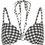 Bunte Karo Bikini-Tops mit verstellbaren Trägern mit Square-Rücken für Damen Große Größen 