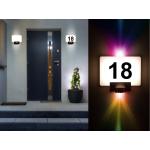 Weiße Moderne LED Hausnummern smart home 2-teilig 