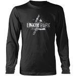Schwarze Langärmelige Linkin Park Herrenbandshirts aus Baumwolle Größe XL 