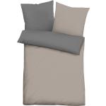 Braune Biberna Bettwäsche Sets & Bettwäsche Garnituren aus Textil 135x200 