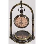 Vintage Linoows Runde Vintage Uhren & Antike Uhren aus Glas mit Kompass 