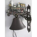Landhausstil Linoows Glocken mit Eisenbahn-Motiv aus Gusseisen 