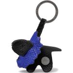 Schwarze Gretchen Schlüsselanhänger & Taschenanhänger mit Löwen-Motiv gebürstet aus Leder handgemacht für Damen 