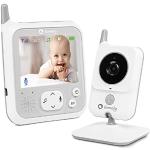 Lionelo Babyline 7.1 Video Babyphone Überwachung für drinnen, 3,2 Zoll Farbbildschirm, Intelligente Alarme, Reichweite 260 m, Nachtmodus, Temperaturfühler, 8 Schlaflieder, Innenbereich