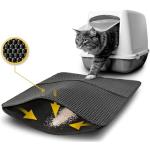 Yimobra Katzenstreumatte, 61 x 50,8 cm, Katzentoilettenmatte mit  Katzentoilette, weich, langlebig, Katzenstreumatte, leicht zu reinigen,  rutschfest
