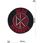 LipaLipaNa Dead Kennedys Black Red Us Punk Band Aufnäher Besticktes Patch zum Aufbügeln Applique