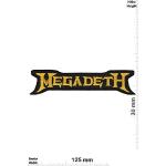LipaLipaNa Megadeth Gold_1 Aufnäher Besticktes Patch zum Aufbügeln Applique