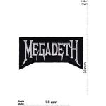 LipaLipaNa Megadeth Metalband Aufnäher Besticktes Patch zum Aufbügeln Applique