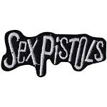 Sex Pistols Silver Punk Aufnäher Besticktes Patch zum Aufbügeln Applique