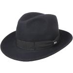Reduzierte Dunkelblaue Unifarbene Elegante LIPODO Trilbies & Fedora-Hüte aus Filz 60 für Damen Größe XL für den für den Sommer 