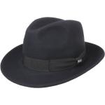 Dunkelblaue Unifarbene Elegante LIPODO Trilbies & Fedora-Hüte aus Filz 55 für Damen Größe S für den für den Frühling 