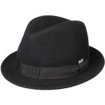 Schwarze Elegante LIPODO Trilbies & Fedora-Hüte aus Filz 52 für Herren Übergrößen für den für den Sommer 