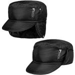 Schwarze Unifarbene LIPODO Army-Caps für Herren Größe XXL für den für den Herbst 